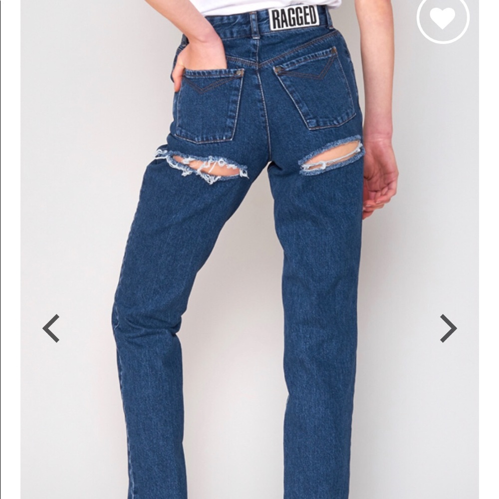 Size 28 Ragged Priest Double Butt Cut Jeans